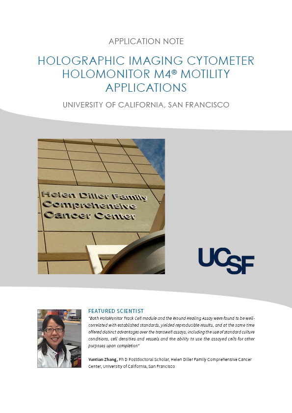 HoloMonitor Cell motility vs. cell migration application note