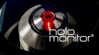 Closeup of HoloMonitor's objective