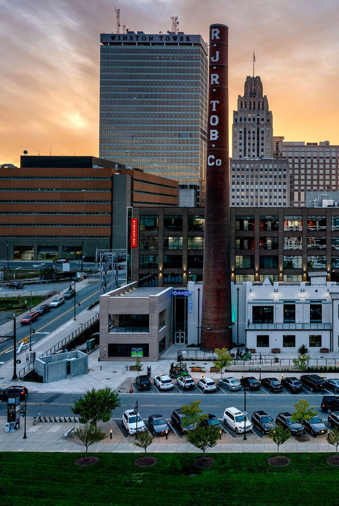 The renovated Baily Power Plant in Winston-Salem, NC