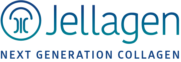 Blue Jellagen logo with the tag line "next generation collagen".